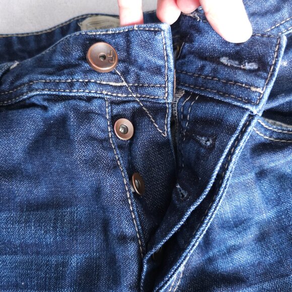 Jack & Jones Vintage Clark Original Jeans Men's 32x32 Dark Wash Straight Denim - Picture 8 of 16